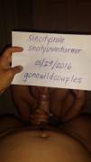 X-Post From Gonewildcouples. Verification Attempt. (M)+(F)