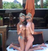 Flashing At A Vegas Pool