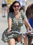 Kelly Brook Strap On A Bicycle