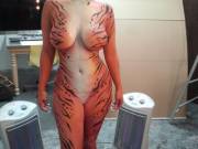 Tiger Girl Body Paint