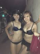 Asian Hotties In Their Sexy Bra &Amp;Amp;Amp; Panties In Public