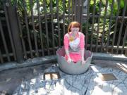 Here's Me In A Dino Egg At Legoland!