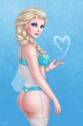 Queen Elsa Sends Her Love [Clovecake]