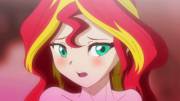 Sunset Shimmer Spends Some Quality Time With Twilight Sparkle... In A Threesome Of ...