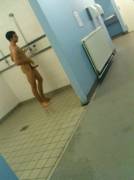 Showering In Public Makes Him Horny