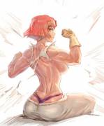 Yukina Really Needs To Be Careful Of How Hard She Flexes (The-Bow) [Kabaneri Of The ...