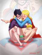 Batgirl &Amp;Amp;Amp; Supergirl Team Up (Durtyspork)