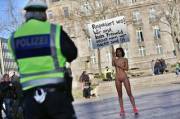 Temporarily Free Women Can Protest Whatever They Want But They Have To Be Naked And ...
