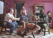 Finally Got My New Poker Table! That's My Aunt In The Harness. I Think It's Lucky, ...