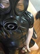 A Selfie, With A Cb-6000, A Rubber Surfsuit, Rubber Tabi, And (Unseen) A Square Pig ...