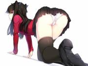 Rin On All Fours With A Scolding Look
