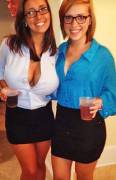 At The Office Party (Xpost From R/Womenwearingshirts)