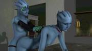 Asari Using A Strap-On On Another Asari