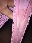 My Strong Scented Creamy Pink Lace Thong Worn Three Days And Now Currently Starting ...