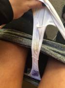 White Silky Lace Thong With A Wonder[F]Ul Strong Musky Scent To It Created By The ...