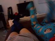 My Boyfriend Waving His Legs On My Footie Pjs &Amp;Amp;Lt;3