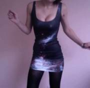 Spinning In A Galaxy Dress (Xpost /R/Tightsandtightclothes)