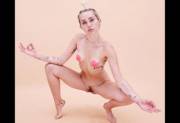 Miley Cyrus Spread Eagle