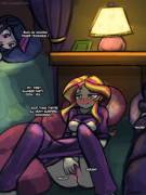Sunset Shimmer Doesn't Think She's Being Observed At A Sleep-Over [Equestria Girls] ...