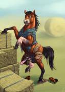 &Amp;Quot;Hay-Maker To Hay-Muncher&Amp;Quot; [Nsfw] By Shadowfenris [Man To Horse ...