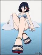 Ryuko Matoi's Pretty Toes In Heels (Kill La Kill) [Ukimen]