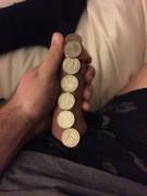 It's Hard Balancing Quarters And Taking A Picture. &Amp;#361.75