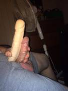 Comparing With Gf's Much Bigger 8&Amp;Quot; Dildo