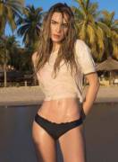 Belinda Peregrin - Wet In Black Bikini Bottom [X-Post From /R/Wethair]