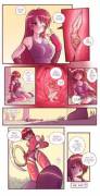 [Soft Vore][Oral Vore][F/F][Human/Human][Micro/Macro][Giantess][Karbo][One Page Comic] ...