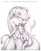 &Amp;Quot;Tight 'N Tasty Snakey Snack&Amp;Quot; [Furry][Oral][Soft][M/F]