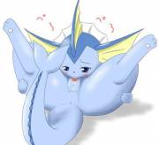 [F] Vaporeon Cleaning Up (Artist Unknown)