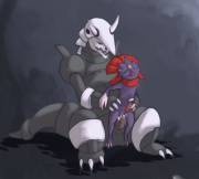 I Saw A Request For This Somewhere And Thought It Would Be Fun.. Aggron X Weavile ...