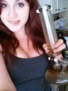 New To This Community! Kickin' Things Off With Some Cleavage And My Bong O[F] The ...