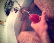Join Me In The Bath, I Would Love To See U Licking That Cum While You Are Watching ...