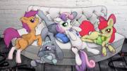 Sleepover At Your Place (Adapted From Ecmajor) [Silver Spoon][Apple Bloom][Scootaloo][Sweetie ...