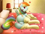 Stand Aside, Panties. Rainbow Dash's Vagina Is Not Meant To Be Covered [Solo] (Artist: ...