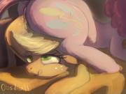 Remember That Episode When Pinkie Pie Sat On Applejack's Head And Got Wet Doing It? ...