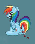 Check Out How Shiny She Looks. That And The Anal Beads [Rainbow Dash]