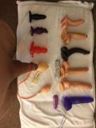 My Collection, The Biggest Dildos Are Over 12&Amp;Quot; Long. Pms Welcome.
