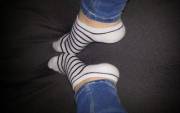 Stripe Ankle Socks Of Girl Ooooo