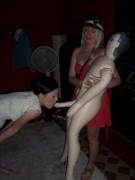 Sisters Playing With A Blowup Doll