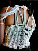 X-Post From R/Kinbaku, A Rope Corset I Made For My Toy