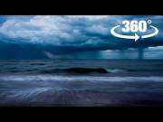 360 Degree Timelapse Of Storm Over Coastline Of Sian Ka'an Biosphere Reserve, Mexico