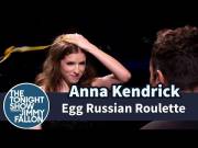 Anna Kendrick Smashes An Egg On Her Head In A Game Of Egg Russian Roulette With Jimmy ...