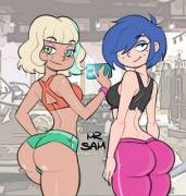 Jackie Lynn Thomas And Marie Kanker Taking A Workout Selfie (Mr Sam) [Star Vs. The ...