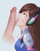 D.va Working Her Way Up A Cock With Her Tongue (Otonaru) [Overwatch]